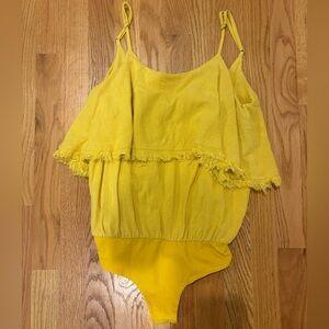 Promesa Tiered Flowy Cami Bodysuit w/adjustable straps.  Size Small - Like New!